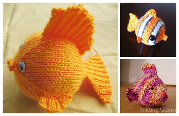 Knit Toy Fish Free Knitting Patterns Knitting Pattern