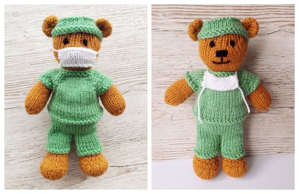 Amigurumi Little Doctor Bear Free Knitting Pattern ...