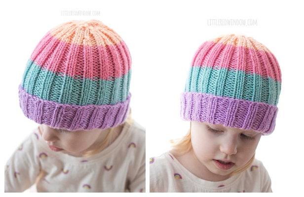 Easy Ribbed Baby Hat Free Knitting Pattern Knitting Pattern