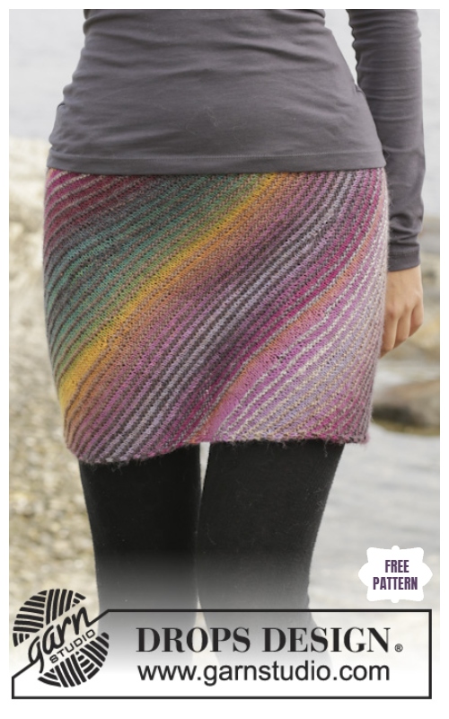 Knit Skirt Pattern Easy Knitting Patterns