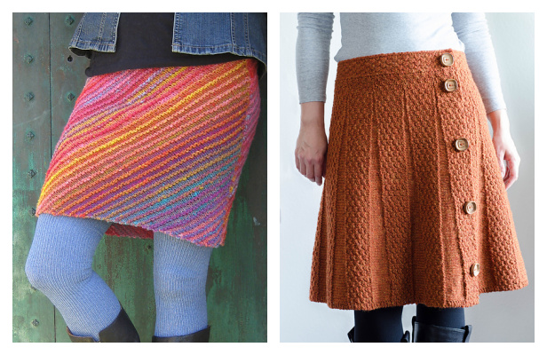 Easy Knit Women Skirt Free Knitting Patterns - Knitting Pattern