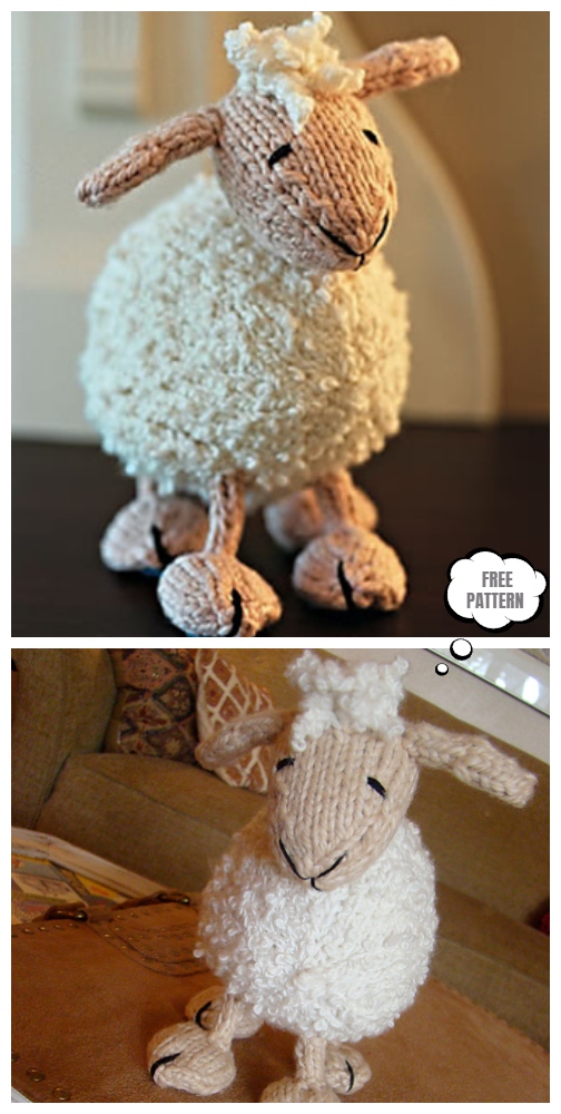 Knit Toy Lamb Free Knitting Patterns