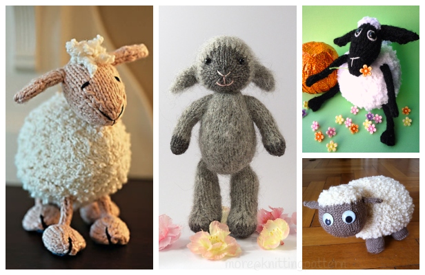Knit Toy Lamb Free Patrones de punto para niños Amigurumi