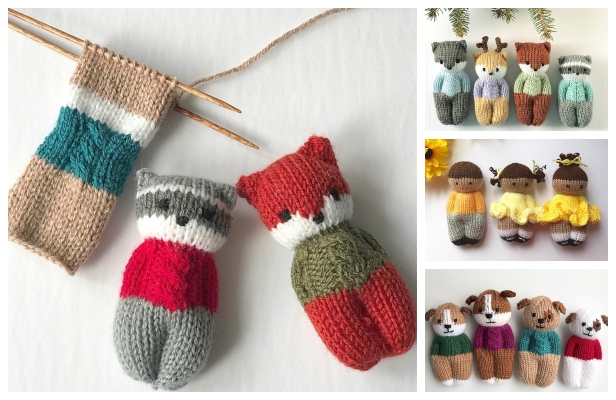 Knit One-Piece Izzy Buddy Dolls Toy Knitting Patterns