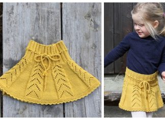 Knit Sunny Hug Girl's Skirt Free Knitting Pattern