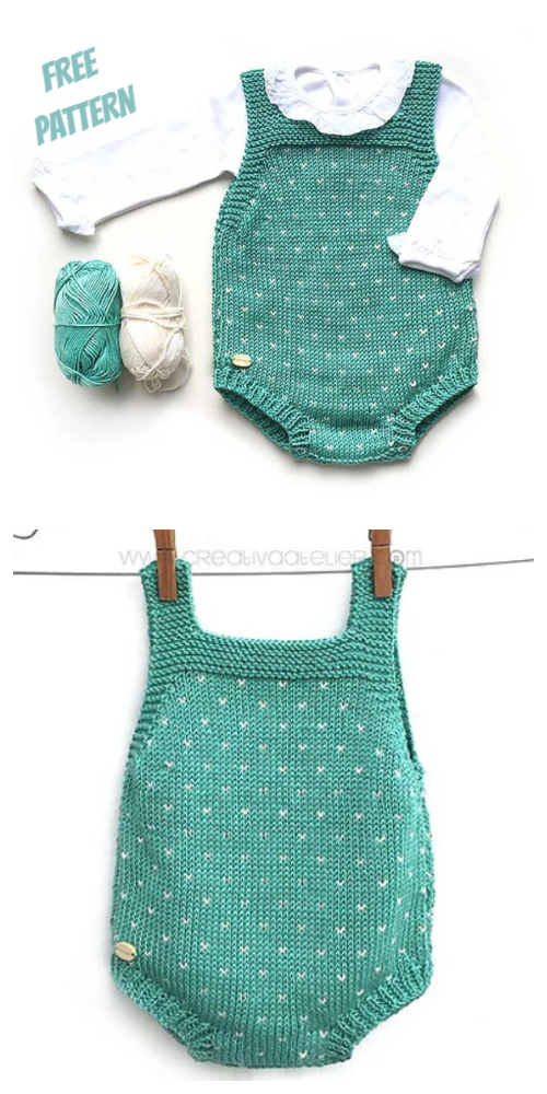 Knit Baby Romper Free Knitting Patterns