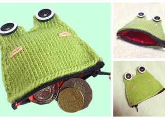 Knit Frog Coin Purse Free Knitting Pattern