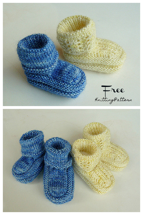 Knit Hodge Baby Booties Free Knitting Pattern