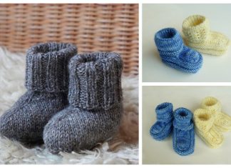 Knit Easy Baby Booties Free Knitting Patterns