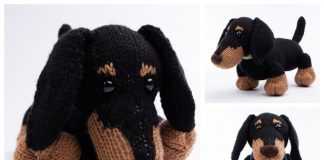 Knit Toy Stanley the Dachshund Dog Free Knitting Pattern