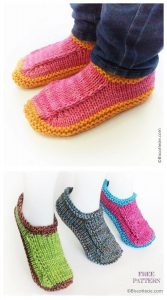 Knit Biscotte Slippers Free Knitting Patterns - Knitting Pattern