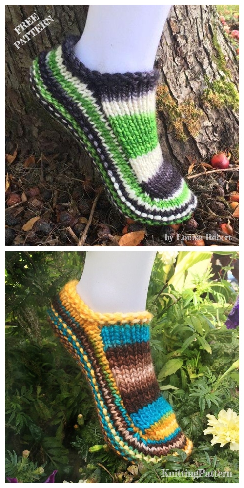 Knit Biscotte Slippers Free Knitting Patterns