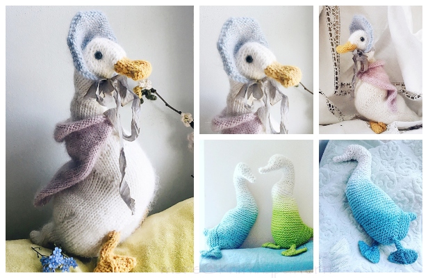 Easy Knit Toy Duck Free Knitting Patterns