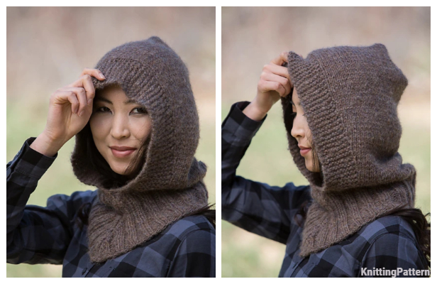 Easy Knit Hooded Neckwarmer Free Knitting Pattern