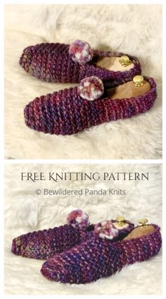 Knit Adult Cloud Slippers Free Knitting Pattern - Knitting Pattern