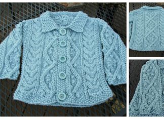 Knit Baby Cable Cardigan Free Knitting Patterns
