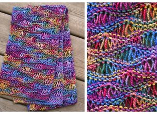 Knit Drop Stitch Scarf Free Knitting Pattern
