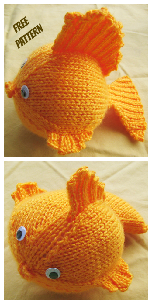 Knit Toy GoldFish Free Knitting Patterns
