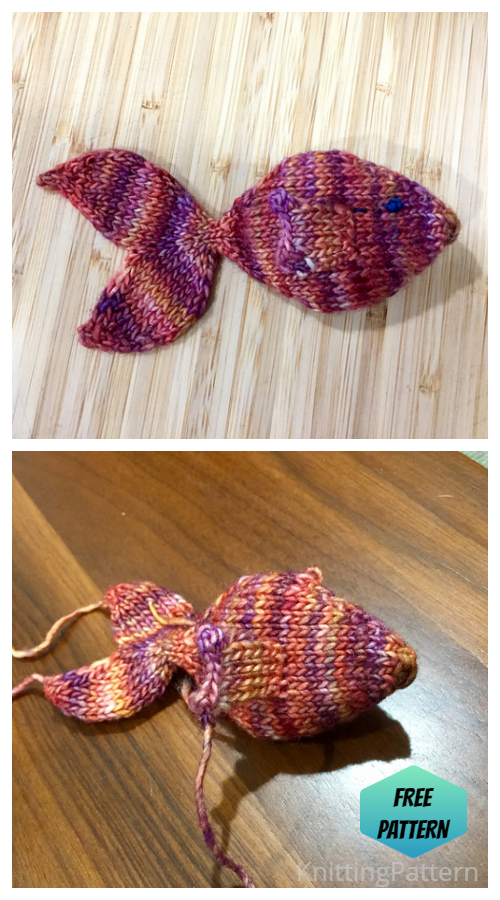Knit Toy Little Rainbow Fish Free Knitting Patterns