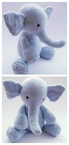 7 Knit Elephant Toy Free Knitting Patterns - Knitting Pattern