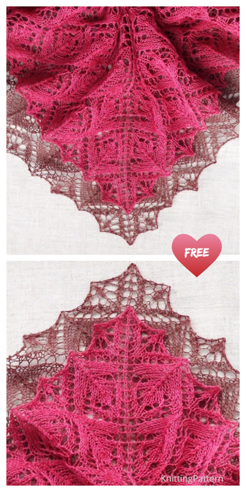 Knit Your Ice Cream Lace Shawl Free Knitting Patterns