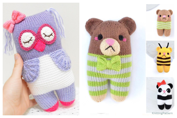 Knit Knot Forgotten Bear/Owl Free Knitting Patterns