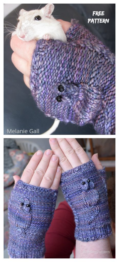 Knit Squeaky Mouse Mittens Free Knitting Pattern