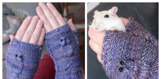 Knit Squeaky Mouse Mittens Free Knitting Pattern