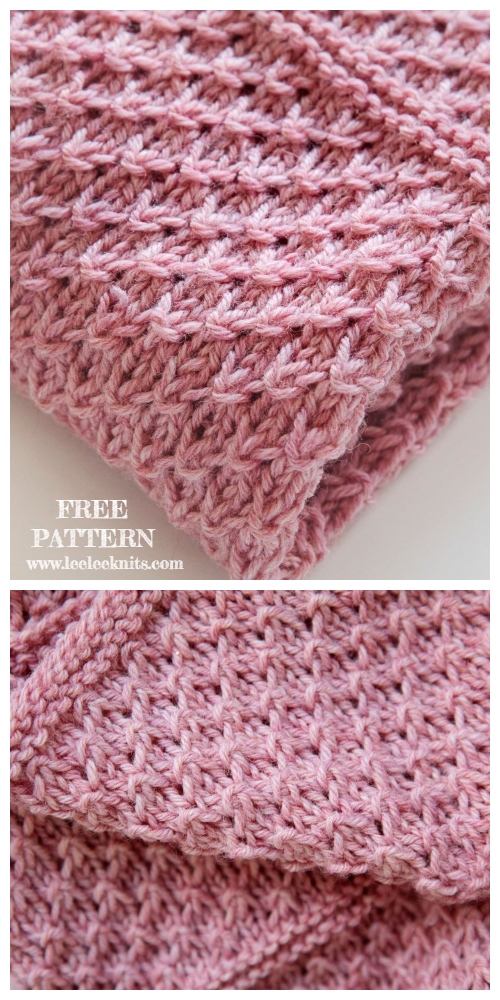 Knit Drops of Love Baby Blanket Free Knitting Pattern