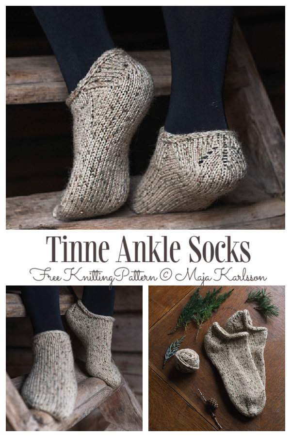 Knit Basic Tinne Sock Slippers Free Knitting Patterns