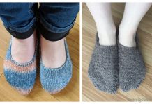 Knit One Piece Pink Slippers Free Knitting Pattern Video