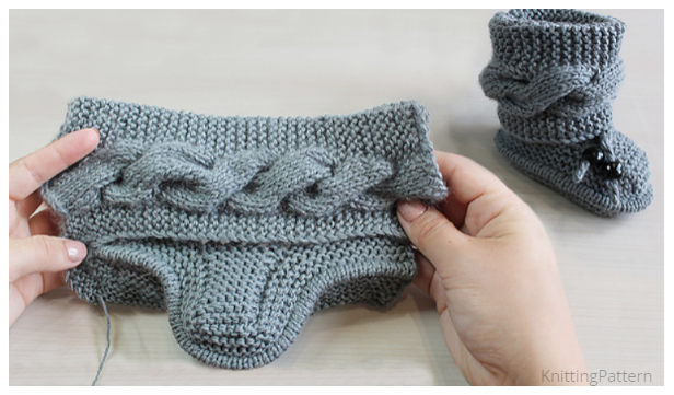 Knit Cable Baby Booties Free Knitting Pattern + Vidéo