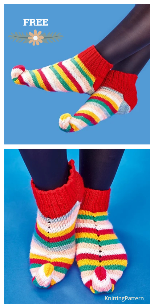 Knit Christmas Elf Slippers Free Knitting Patterns