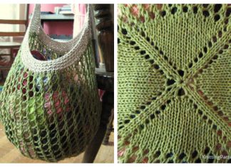 Knit Mesh Market Bag Free Knitting Patterns
