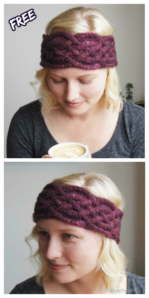 5 Knit Women Celtic Headband Free Knitting Patterns - Knitting Pattern
