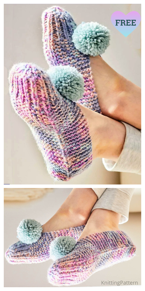 Easy Old Fashioned Slippers Free Knitting Patterns Knitting Pattern 9050