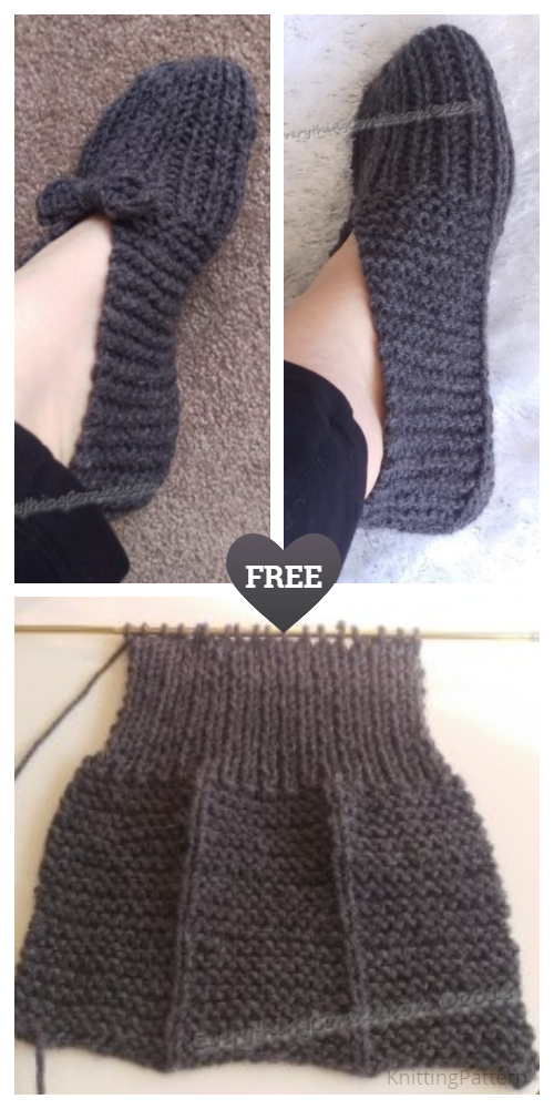 Easy Old Fashioned Slippers Free Knitting Patterns