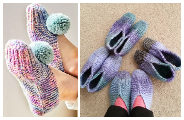 Easy Old Fashioned Slippers Free Knitting Patterns Knitting Pattern