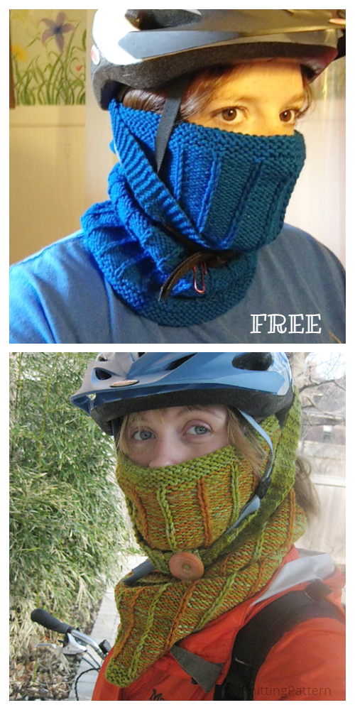 Knit Cycowl Bike Mask Free Knitting Patterns