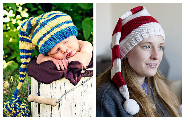 Adult Extra long stocking cap pattern