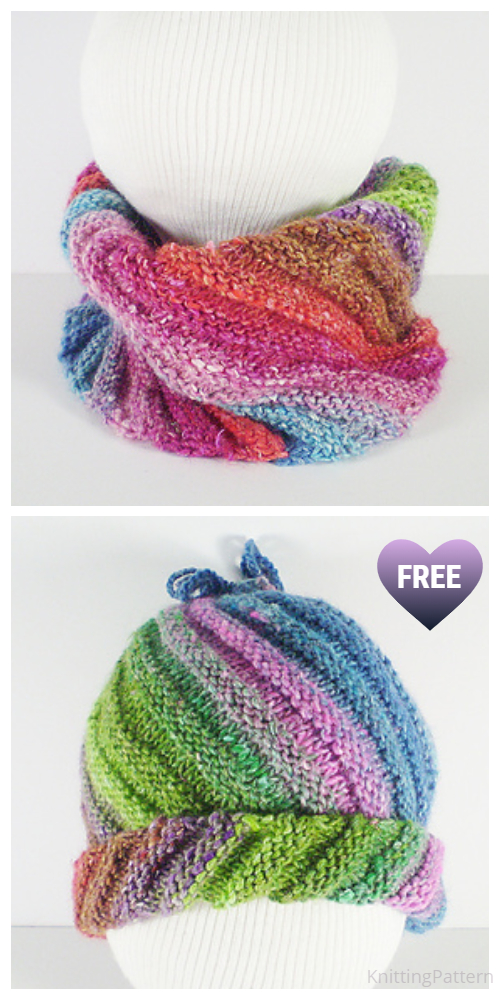 Knit Emergency Hat Scarf In-One Free Knitting Patterns