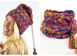 Knit Hat Scarf In-One Free Knitting Patterns