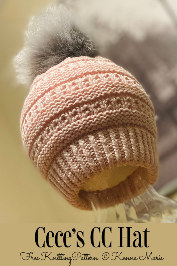 Knit Cece’s CC Hat Free Knitting Patterns