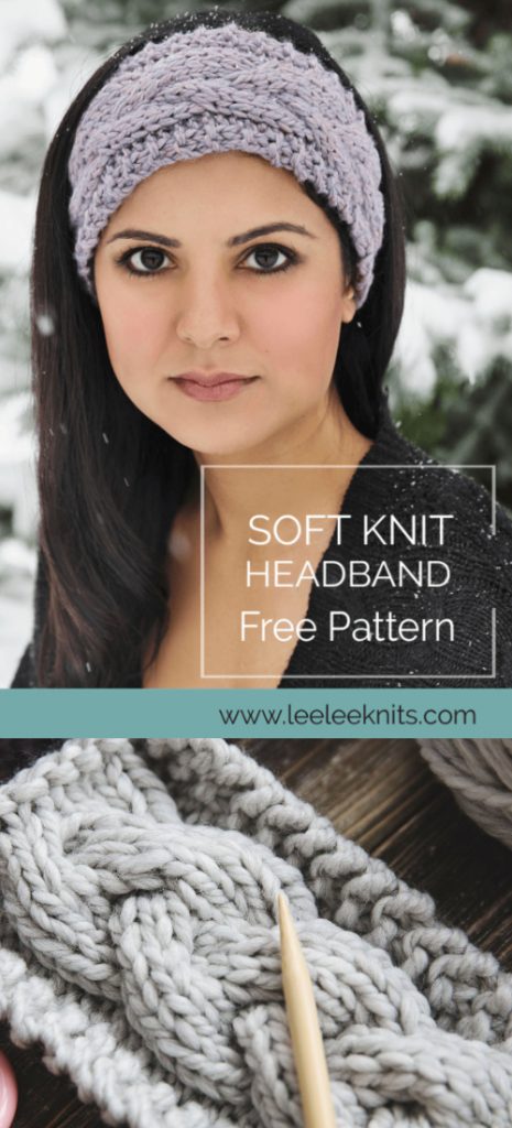 Knit Woven Cable Headband Free Knitting Patterns ...