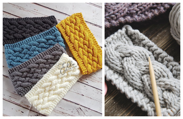 Knit Woven Cable Headband Free Knitting Patterns - Knitting Pattern