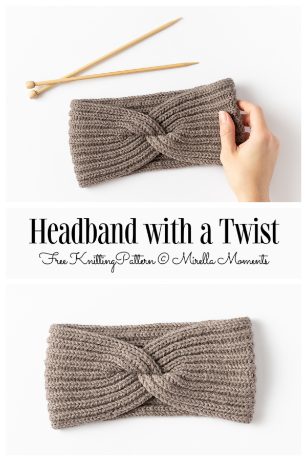 Knit Classy Twist Headband Free Knitting Patterns - Knitting Pattern