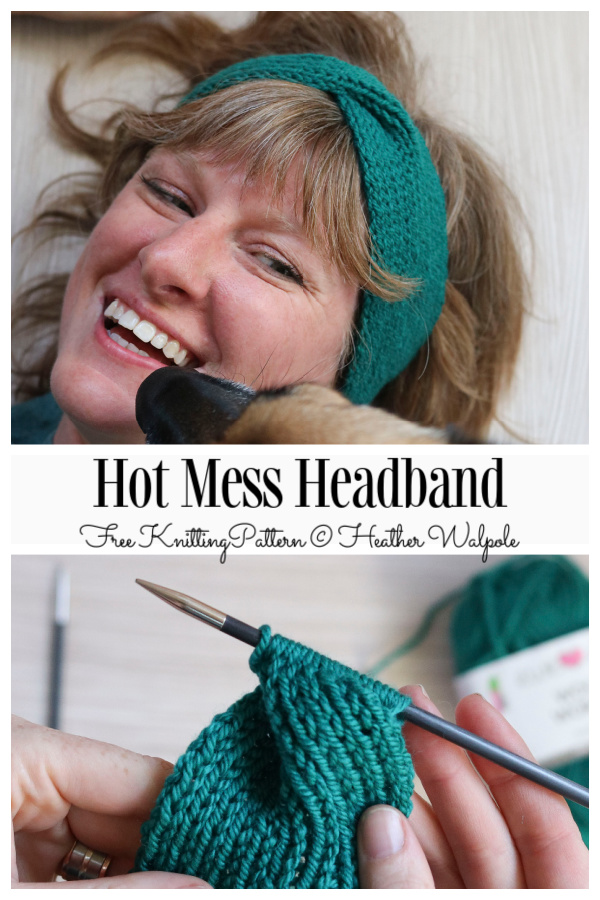 Classy Hot Mess Headband Free Knitting Patterns