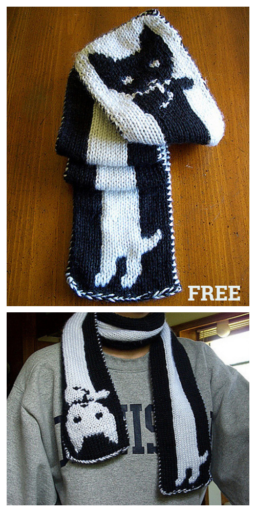 Knit Longcat Scarf Free Knitting Patterns
