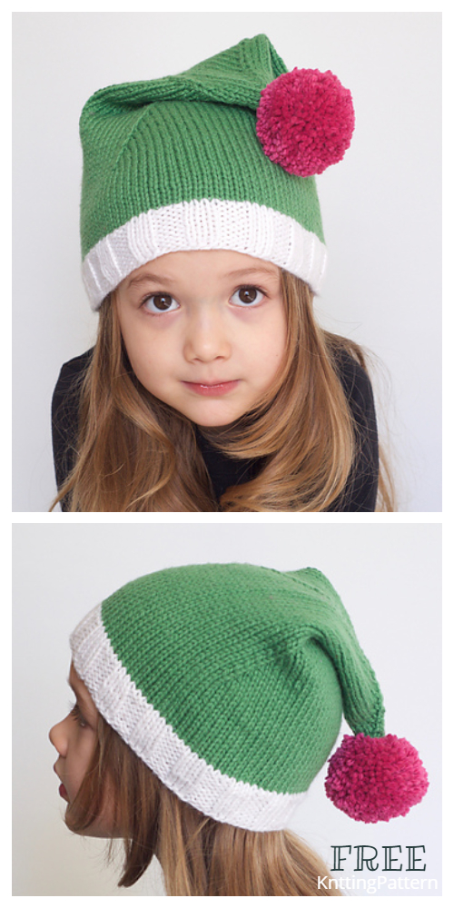 childs santa hat knitting pattern