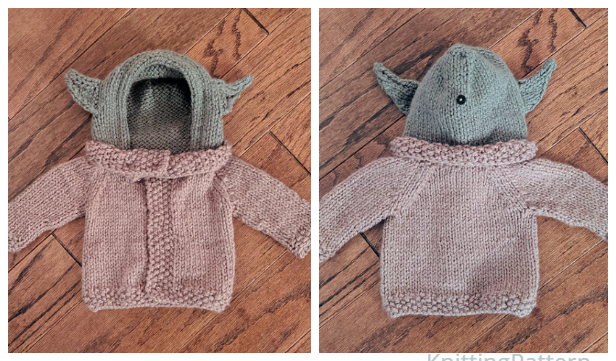 Knit Baby Yoda Jacket Free Knitting Pattern - Knitting Pattern